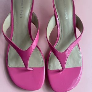 MARC FISHER HOT PINK SANDALS